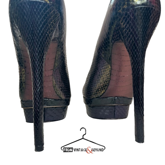 B Brian Atwood Ferguson Snake Skin Pumps - Picture 7 of 10